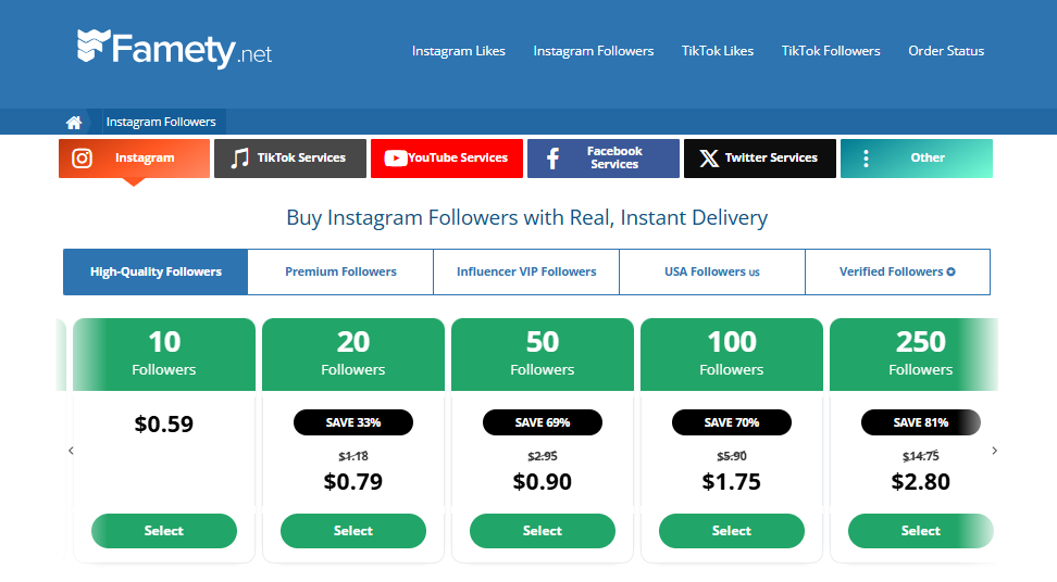 purchase instagram followers
