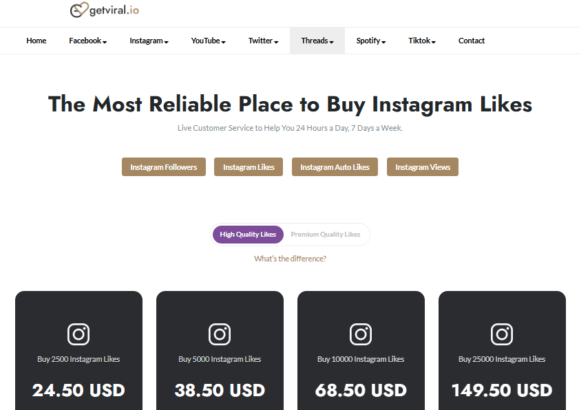 getviral for buy instagram likes