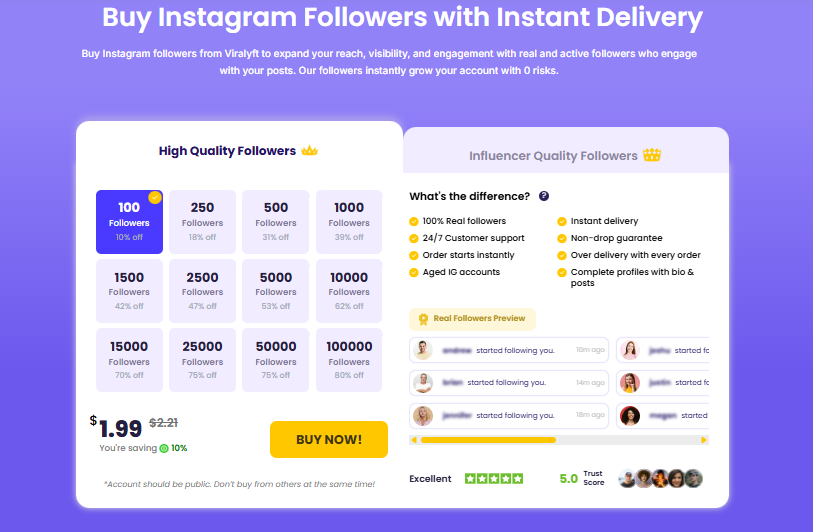 buy instargram followers