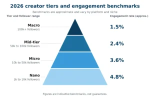 nfluencer follower tiers engagement rates and pay brackets pyramid