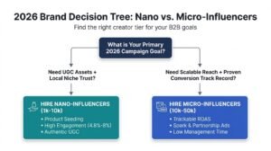2000 pound campaign budget comparison between 15 nano-influencers and 3 micro-influencers